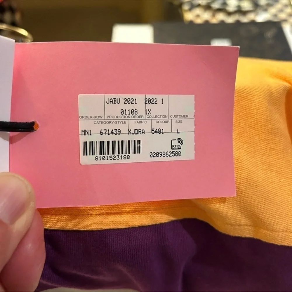 Men’s Gucci, X, the north face, purple, long sleeve T-shirt, size large Italy
